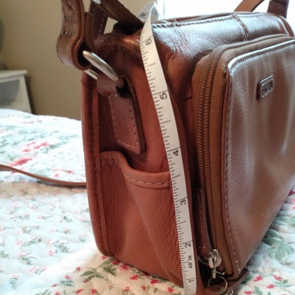 Fossil Organizer Brown Leather Bag - Picture 13 of 13